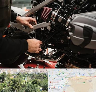 تعمیرگاه موتور سیکلت در منطقه 13 تهران 