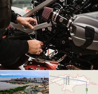 تعمیرگاه موتور سیکلت در بندر ترکمن