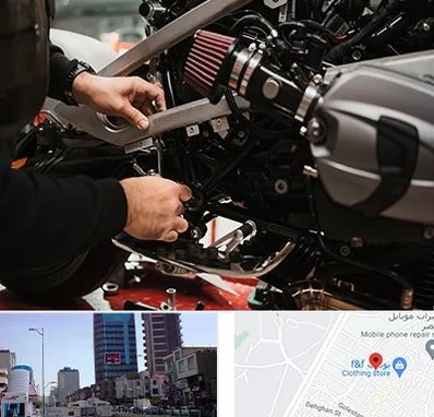 تعمیرگاه موتور سیکلت در چهارراه طالقانی کرج 