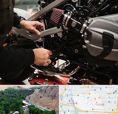 تعمیرگاه موتور سیکلت در کن 