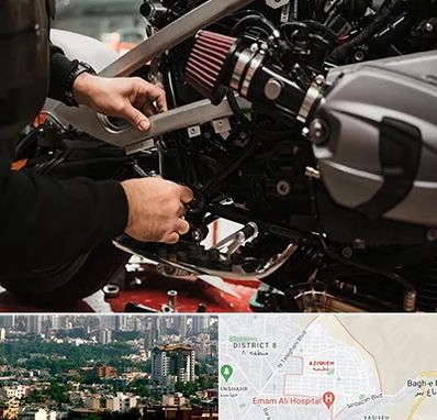 تعمیرگاه موتور سیکلت در عظیمیه کرج 