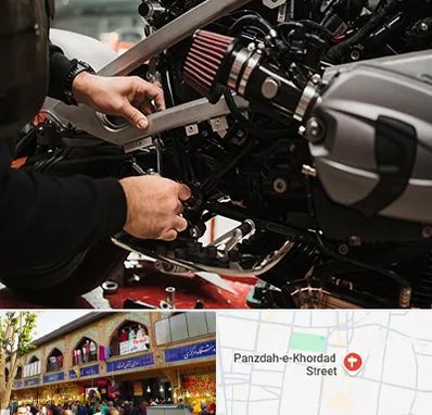 تعمیرگاه موتور سیکلت در 15 خرداد