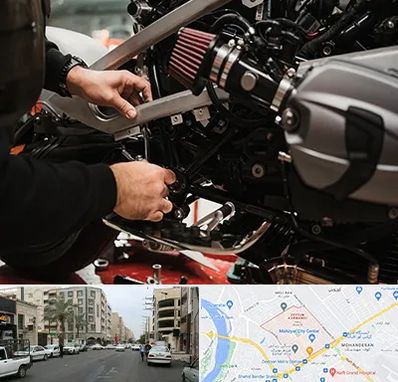 تعمیرگاه موتور سیکلت در زیتون کارمندی اهواز 