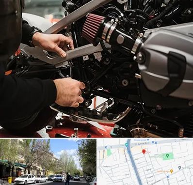 تعمیرگاه موتور سیکلت در کوی فیروز تبریز