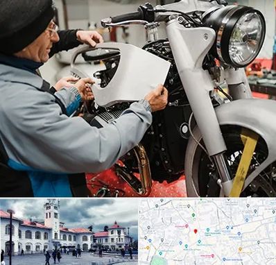 موتور سازی در میدان شهرداری رشت 