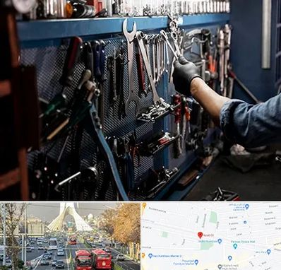 تعمیرگاه موتور سنگین در خیابان آزادی 