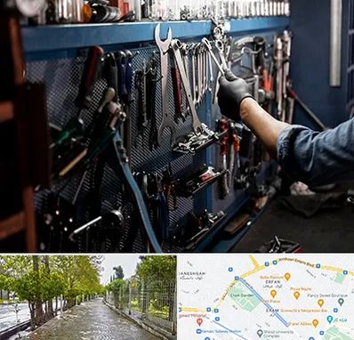 تعمیرگاه موتور سنگین در خیابان ارم شیراز 