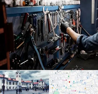 تعمیرگاه موتور سنگین در میدان شهرداری رشت 