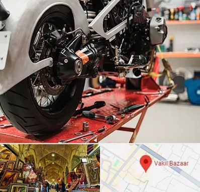 تعمیرگاه موتور پالس در بازار وکیل شیراز