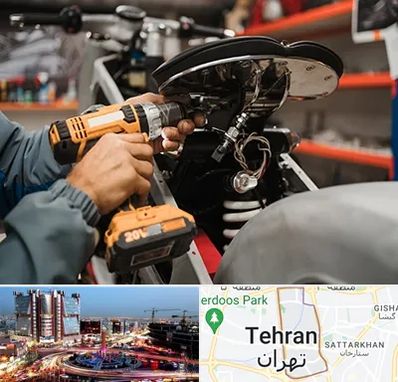 تعمیرگاه موتور بنلی در صادقیه 