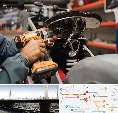 تعمیرگاه موتور بنلی در پارک وی 