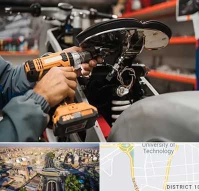 تعمیرگاه موتور بنلی در استاد معین 