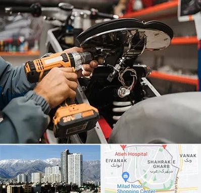 تعمیرگاه موتور بنلی در شهرک غرب 
