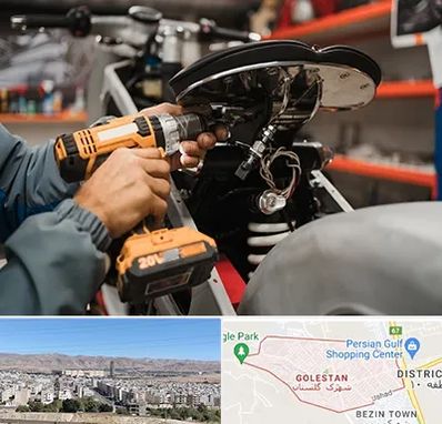 تعمیرگاه موتور بنلی در شهرک گلستان شیراز 
