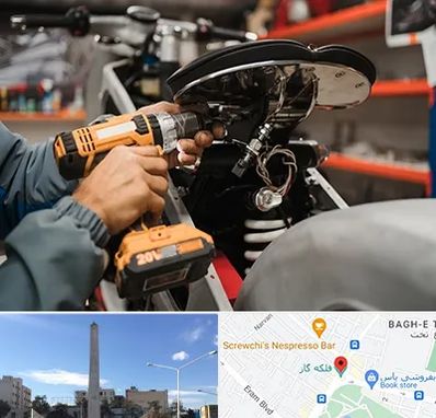 تعمیرگاه موتور بنلی در فلکه گاز شیراز 