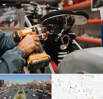 تعمیرگاه موتور بنلی در بلوار معلم مشهد 