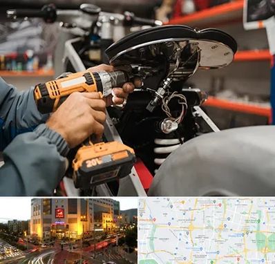 تعمیرگاه موتور بنلی در جنت آباد تهران 