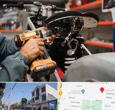 تعمیرگاه موتور بنلی در افسریه 