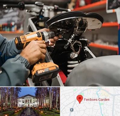 تعمیرگاه موتور بنلی در باغ فردوس