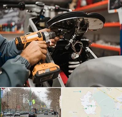 تعمیرگاه موتور بنلی در نظرآباد کرج 