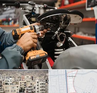 تعمیرگاه موتور بنلی در اسکندری