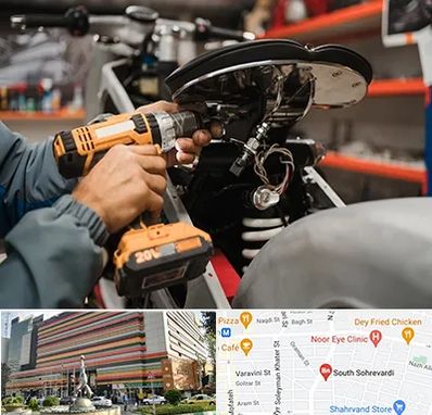 تعمیرگاه موتور بنلی در سهروردی 