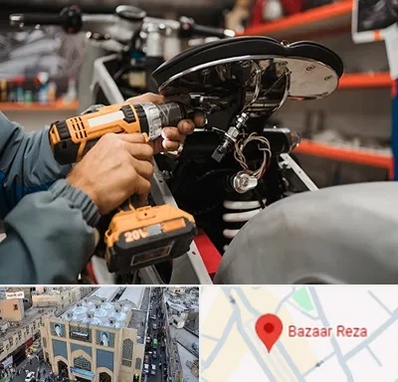تعمیرگاه موتور بنلی در بازار رضا مشهد