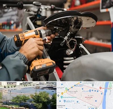 تعمیرگاه موتور بنلی در گلستان اهواز 