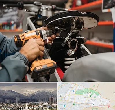 تعمیرگاه موتور بنلی در منطقه 4 تهران 