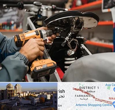 تعمیرگاه موتور بنلی در فرمانیه 