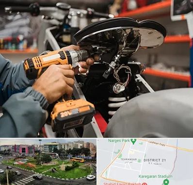 تعمیرگاه موتور بنلی در تهرانسر 