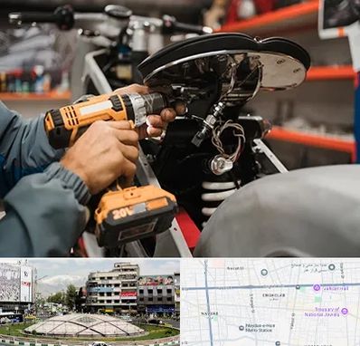 تعمیرگاه موتور بنلی در مرکز تهران