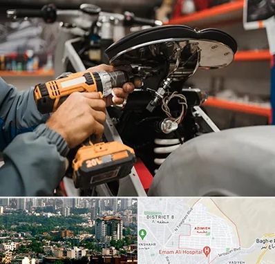 تعمیرگاه موتور بنلی در عظیمیه کرج 