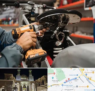 تعمیرگاه موتور بنلی در زرگری شیراز 