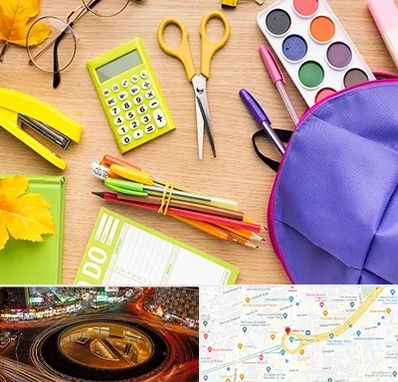 فروشگاه لوازم تحریر در میدان ولیعصر