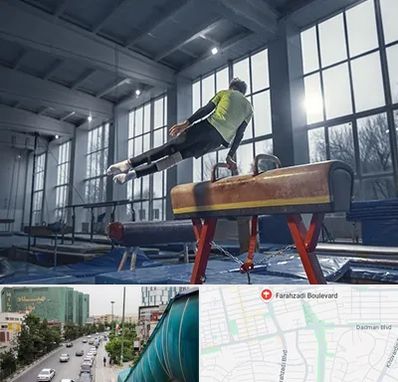 کلاس ژیمناستیک در بلوار فرحزادی