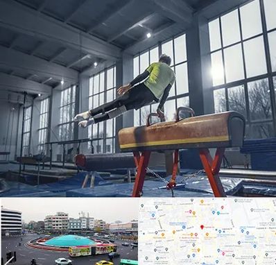 کلاس ژیمناستیک در میدان انقلاب 