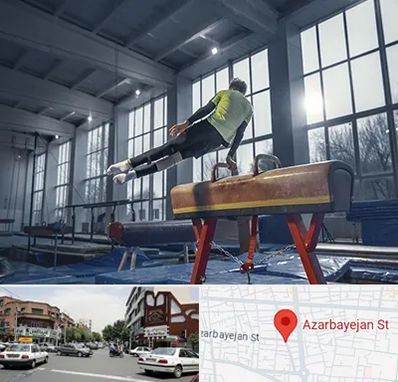 کلاس ژیمناستیک در خیابان آذربایجان