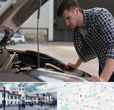 کارشناسی خودرو سیار در میدان شهرداری رشت 