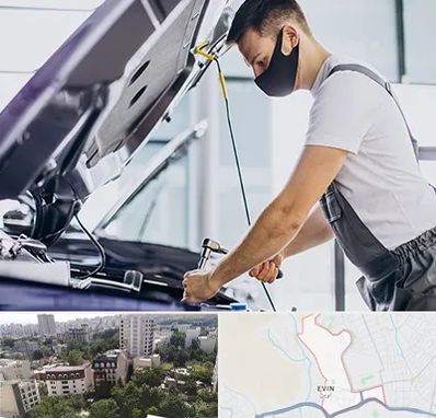 کارشناسی خودرو در محل در اوین