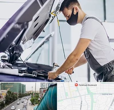 کارشناسی خودرو در محل در بلوار فرحزادی