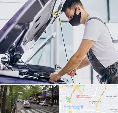 کارشناسی خودرو در محل در ظفر 