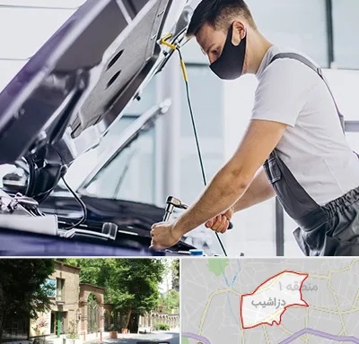 کارشناسی خودرو در محل در دزاشیب