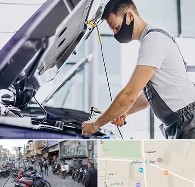 کارشناسی خودرو در محل در چهارراه استانبول