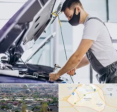 کارشناسی خودرو در محل در رباط کریم