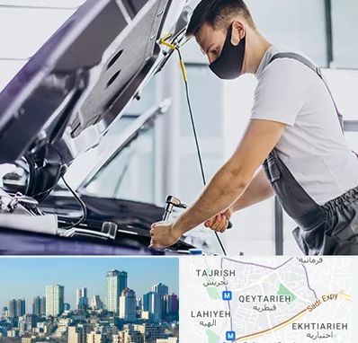 کارشناسی خودرو در محل در قیطریه 