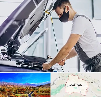 کارشناسی خودرو در محل در خراسان شمالی