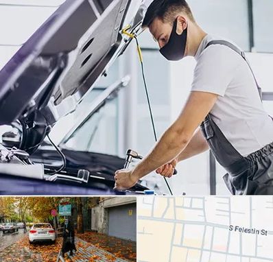 کارشناسی خودرو در محل در خیابان فلسطین