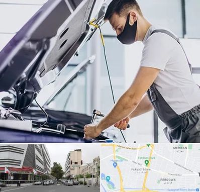 کارشناسی خودرو در محل در بلوار فردوس 