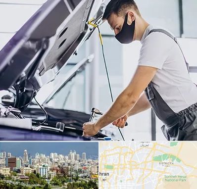 کارشناسی خودرو در محل در شرق تهران 